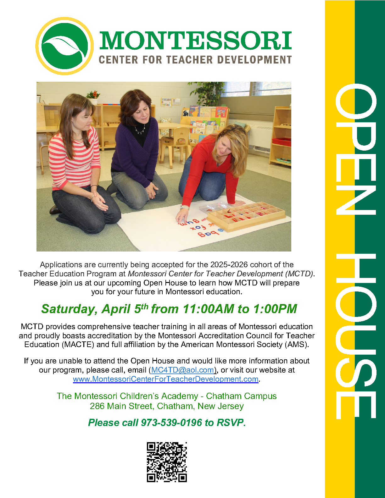 MCTD open house flyer